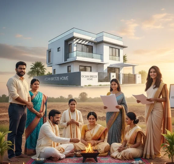 We are thrilled to announce the commencement of our latest prestigious residential project with a traditional Bhoomi Puja (Groundbreaking Ceremony) held on Saturday, October 25th, 2025.
